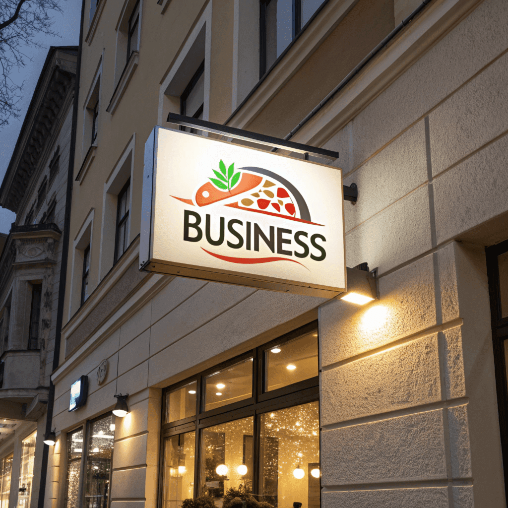 Exterior business signage